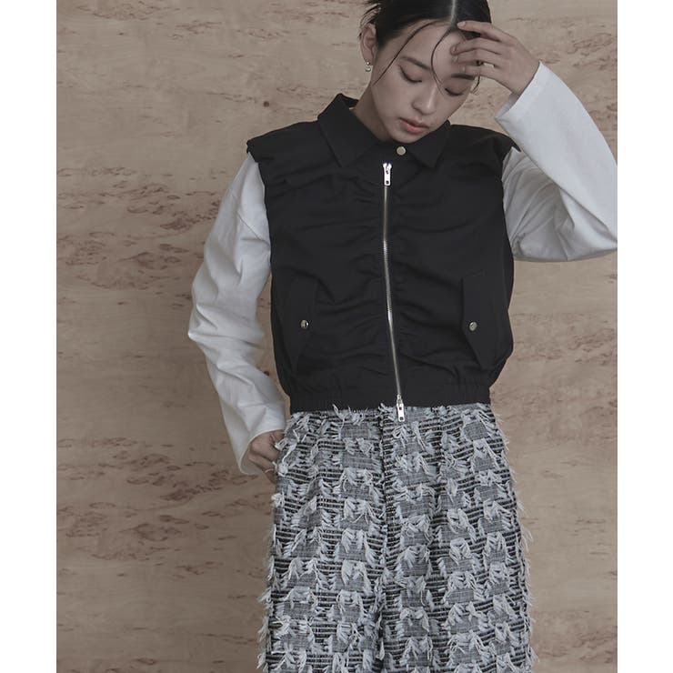 フロントギャザーバルーンベスト【miette ミエット】 | titivate | 詳細画像19 