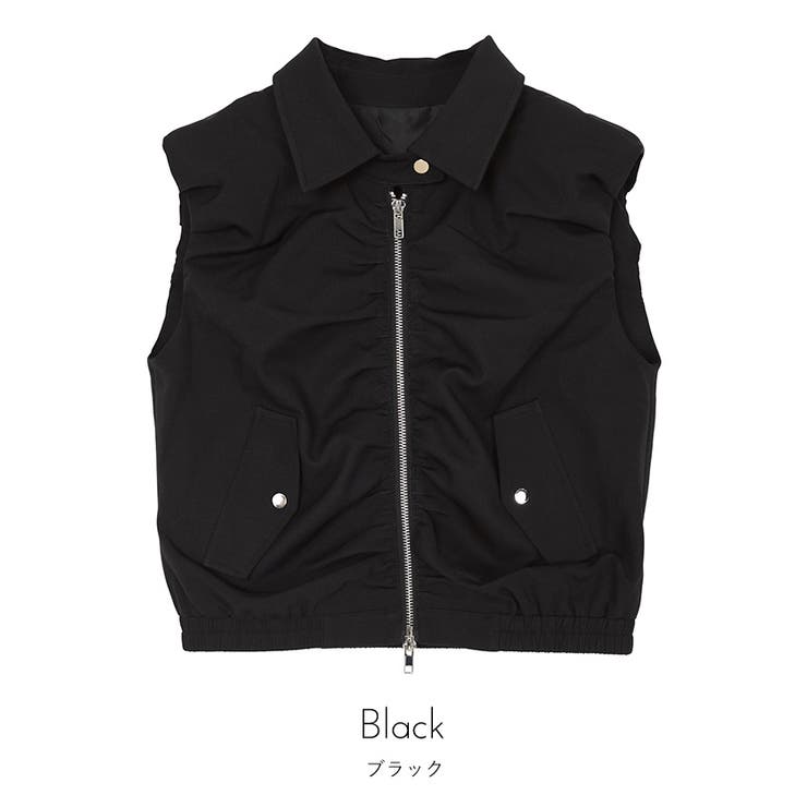 フロントギャザーバルーンベスト【miette ミエット】 | titivate | 詳細画像12 