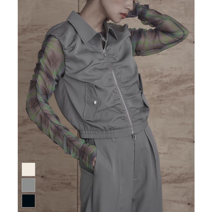 フロントギャザーバルーンベスト【miette ミエット】 | titivate | 詳細画像1 