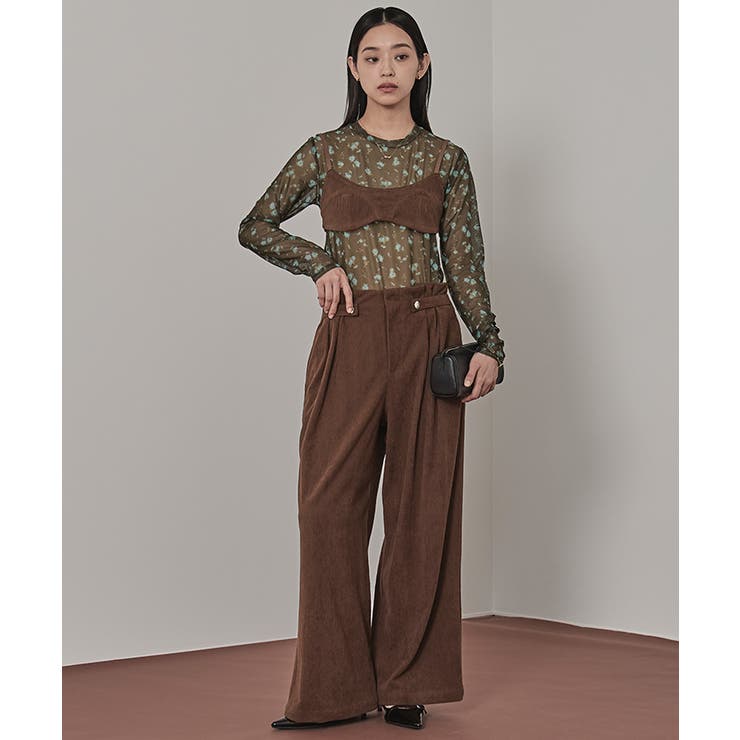 プリントチュールクルーネックトップス【miette ミエット】 | titivate | 詳細画像25 