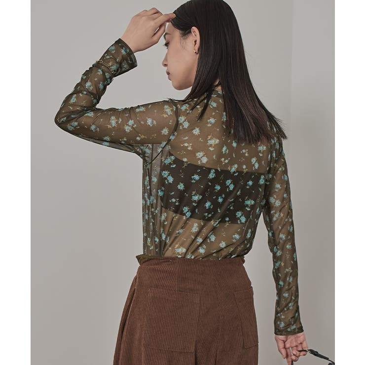 プリントチュールクルーネックトップス【miette ミエット】 | titivate | 詳細画像31 