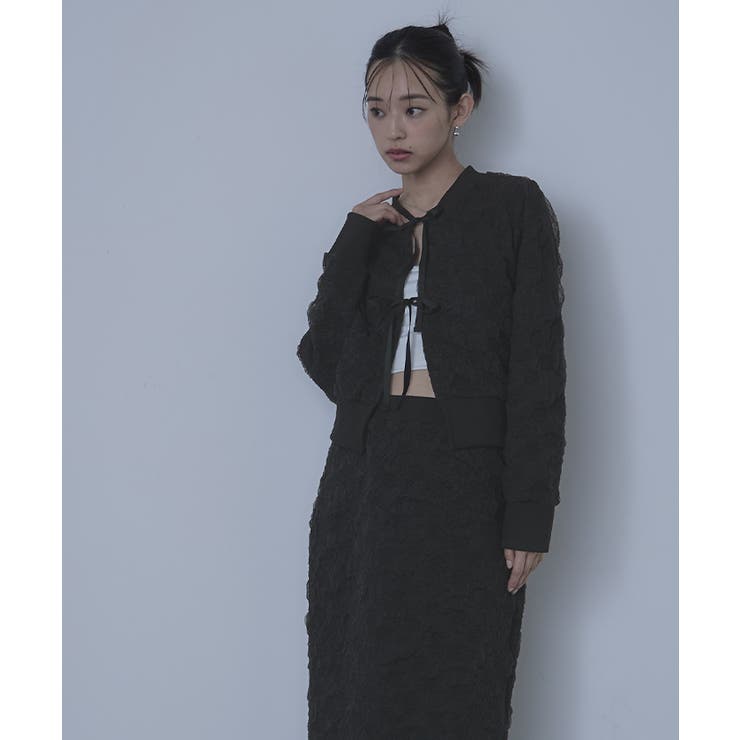 ジャガードフロントリボンカーディガン【miette ミエット】 | titivate | 詳細画像12