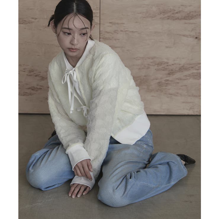 ジャガードフロントリボンカーディガン【miette ミエット】 | titivate | 詳細画像15