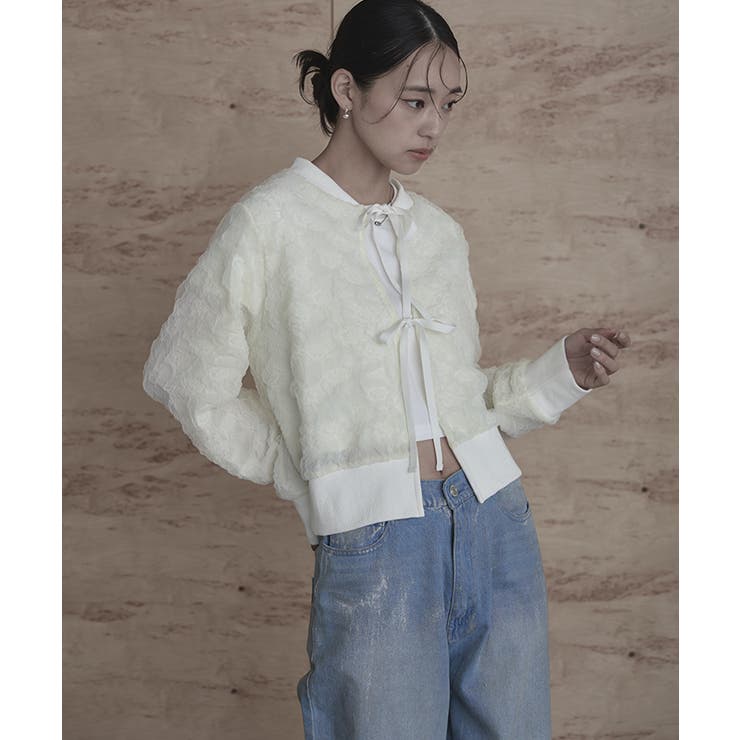 ジャガードフロントリボンカーディガン【miette ミエット】 | titivate | 詳細画像18