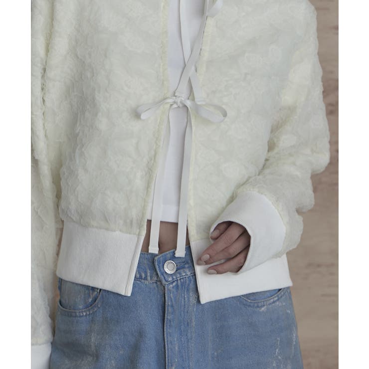 ジャガードフロントリボンカーディガン【miette ミエット】 | titivate | 詳細画像19