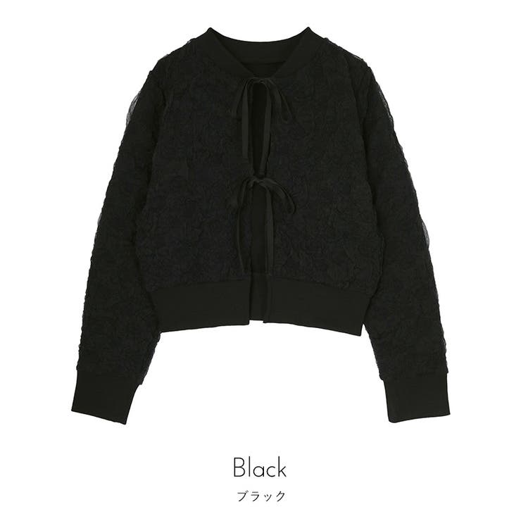 ジャガードフロントリボンカーディガン【miette ミエット】 | titivate | 詳細画像3