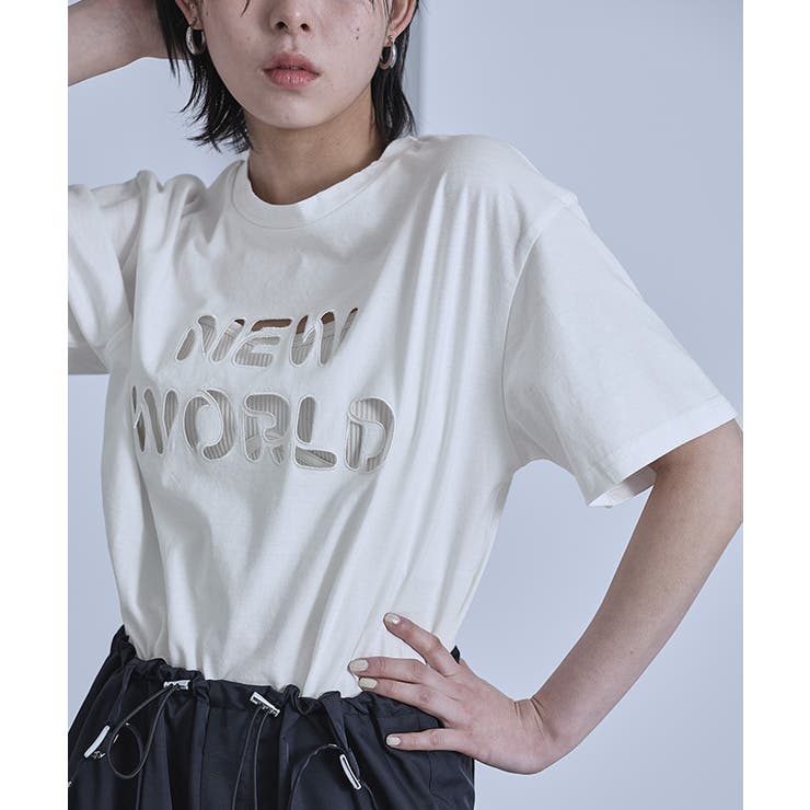 ロゴカットアウトTシャツ【miette ミエット】 | titivate | 詳細画像5 