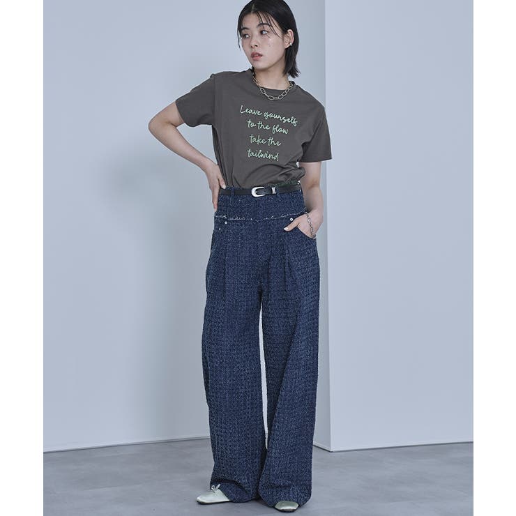 ブラシ刺繍Tシャツ【miette ミエット】 | titivate | 詳細画像15 