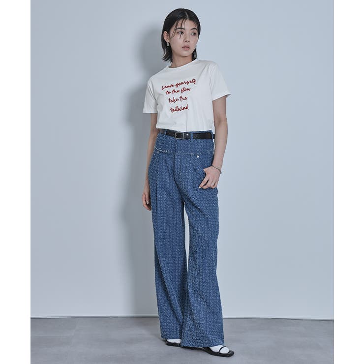 ブラシ刺繍Tシャツ【miette ミエット】 | titivate | 詳細画像19 