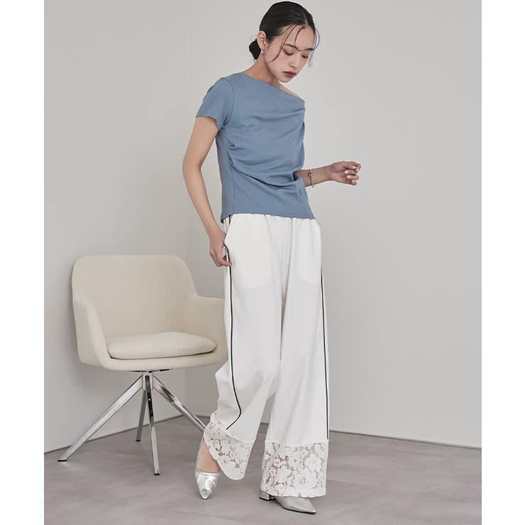 ドレープデザインリブトップス【miette ミエット】 | titivate | 詳細画像33 