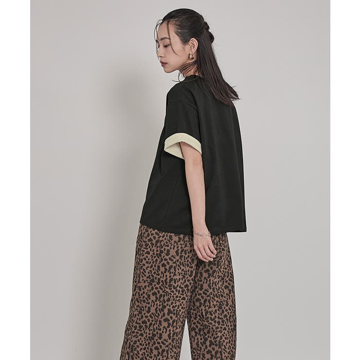 配色ロールアップTシャツ【miette ミエット】 | titivate | 詳細画像10 