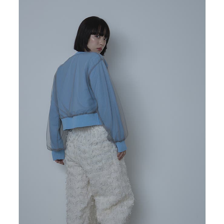 チュールドッキングダブルジップカーディガン【miette ミエット】 | titivate | 詳細画像27 