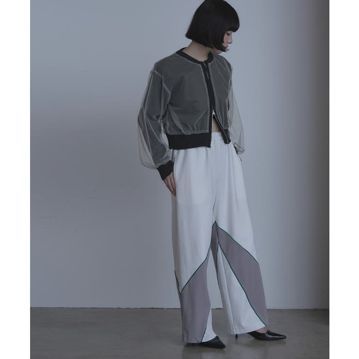 チュールドッキングダブルジップカーディガン【miette ミエット】 | titivate | 詳細画像10 