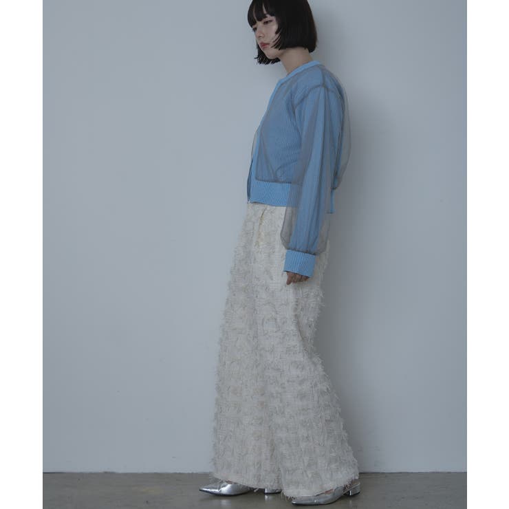 チュールドッキングダブルジップカーディガン【miette ミエット】 | titivate | 詳細画像16 