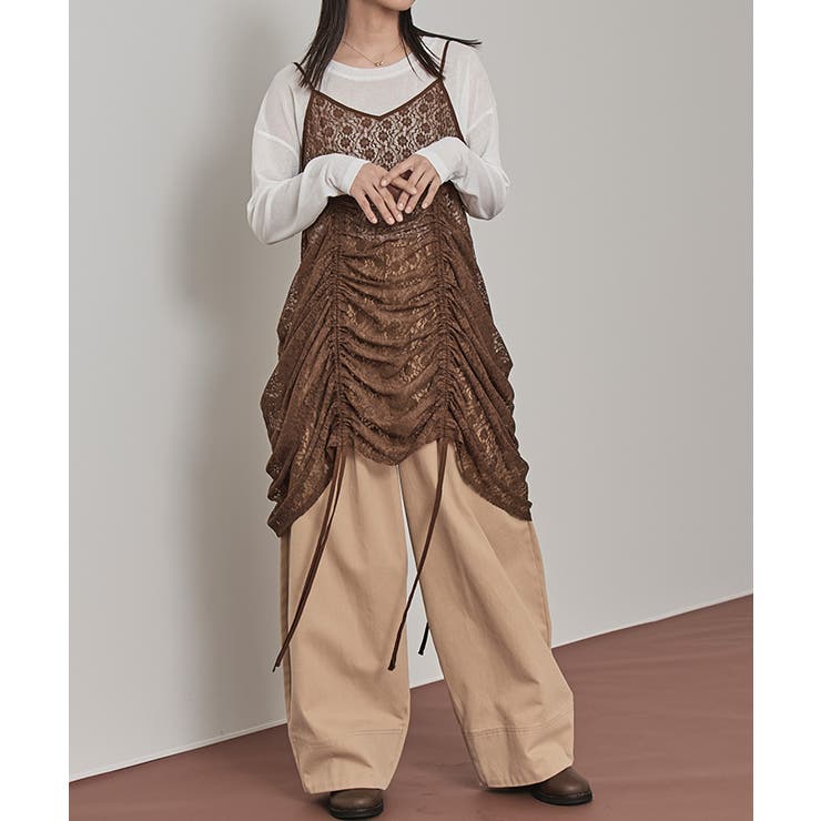 【未使用】MILK・ダブルブレストワンピースとクロスワンキャミソールのセット・F rienda | ドローストリングカットキャミソールワンピース