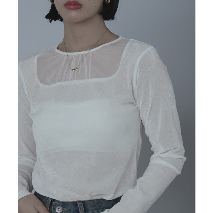 シアー切替ベロアトップス【miette ミエット】 | titivate | 詳細画像17 