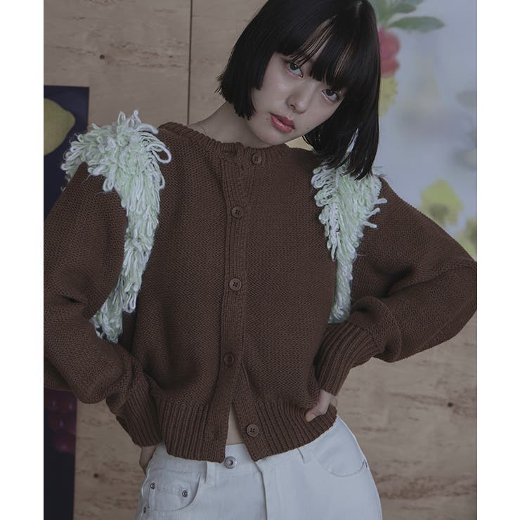 ボリュームスリーブループニットカーディガン【miette ミエット】 | titivate | 詳細画像2 