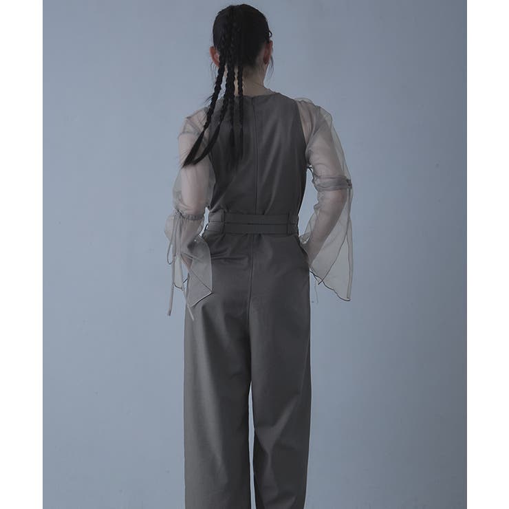 ダブルベルトアメリカンスリーブオールインワン【miette ミエット】 | titivate | 詳細画像7 