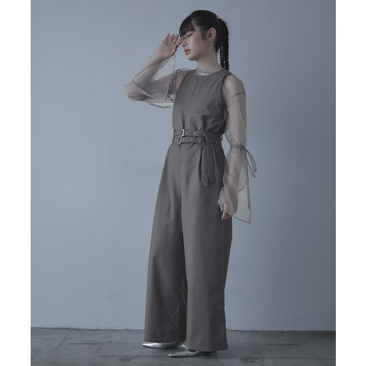 ダブルベルトアメリカンスリーブオールインワン【miette ミエット】 | titivate | 詳細画像10 