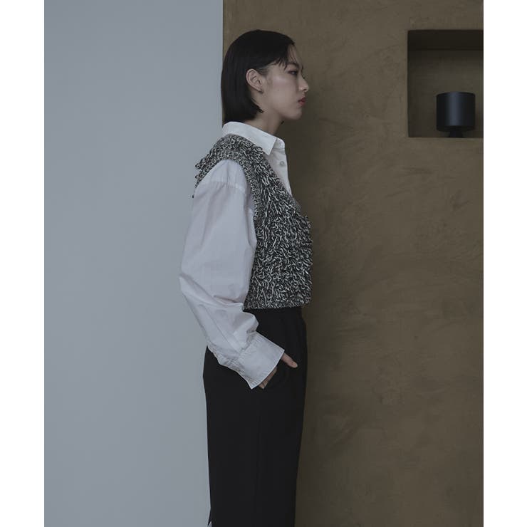 バックベルトループニットベスト【miette ミエット】 | titivate | 詳細画像9 