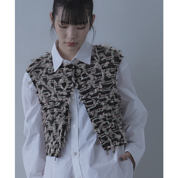 前後2wayチュールジャガードベスト【miette ミエット】 | titivate | 詳細画像11 