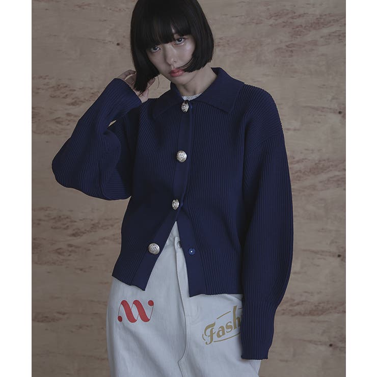 BIGボタン襟付きニットカーディガン【miette ミエット】 | titivate | 詳細画像26 