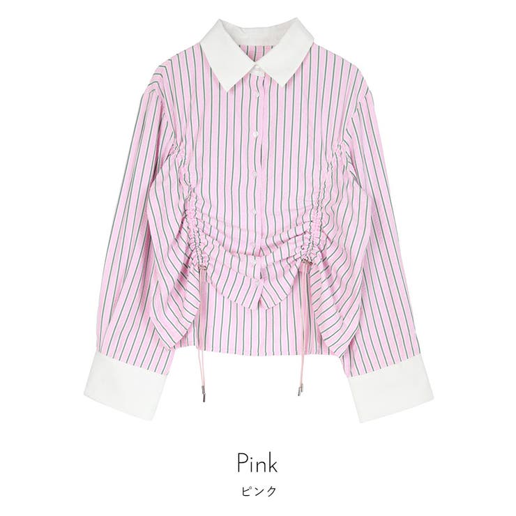 ドロストストライプシャツ【miette ミエット】 | titivate | 詳細画像12 