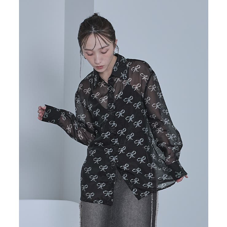 アソートプリントシアーシャツ【miette ミエット】 | titivate | 詳細画像15 