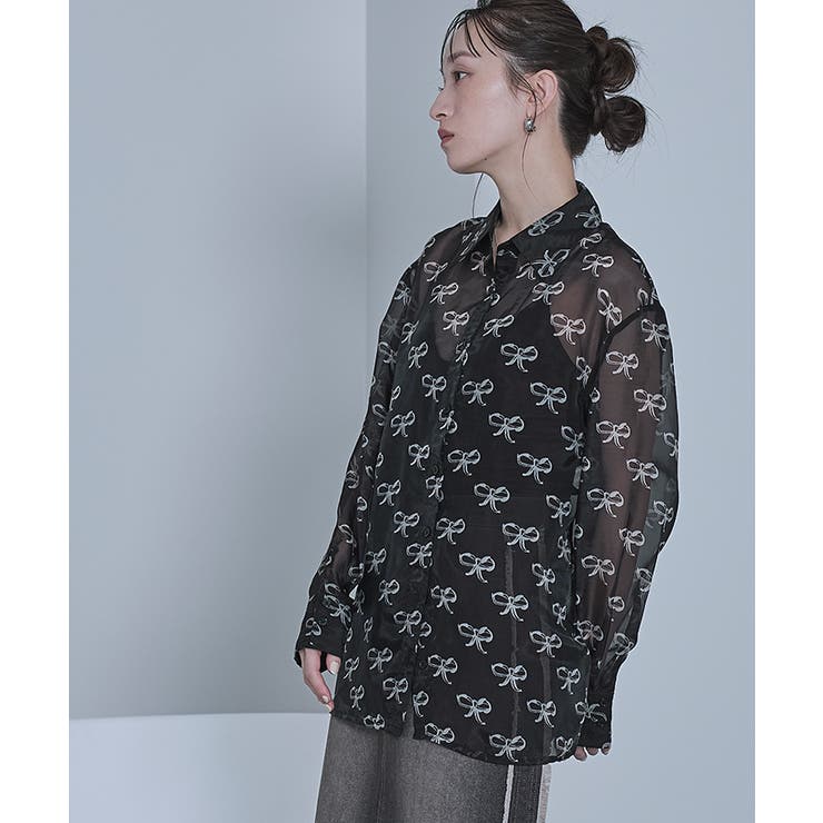 アソートプリントシアーシャツ【miette ミエット】 | titivate | 詳細画像19 