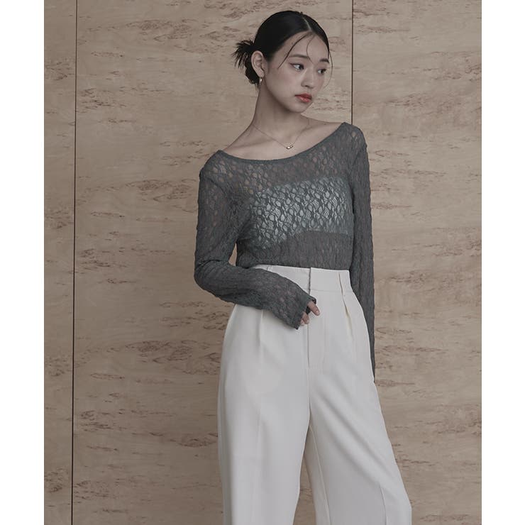 前後2wayUネックレーストップス【miette ミエット】 | titivate | 詳細画像32 