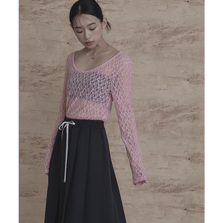 前後2wayUネックレーストップス【miette ミエット】 | titivate | 詳細画像6 