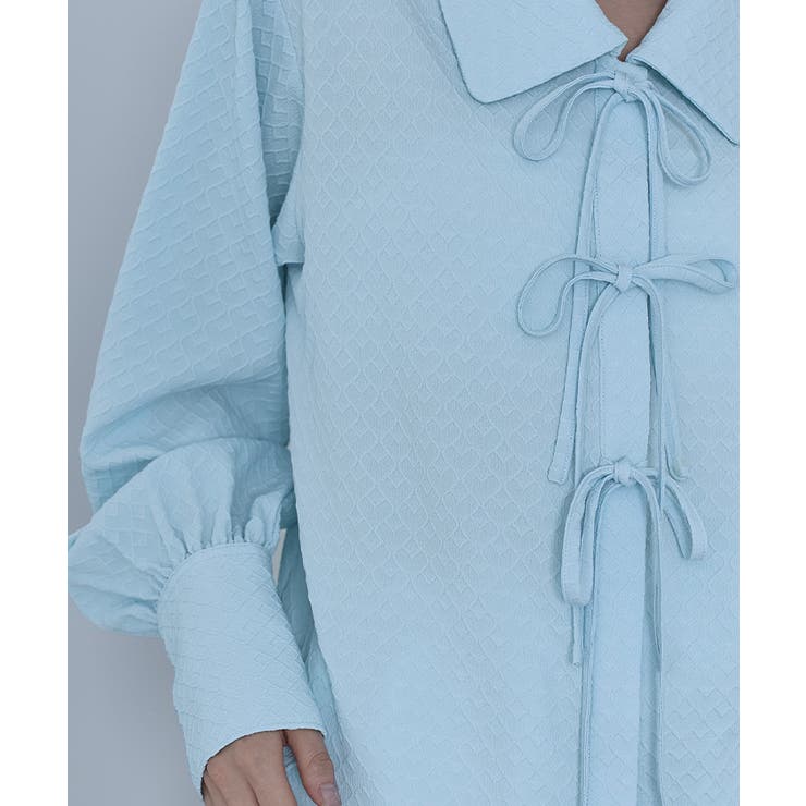 ビッグカラーフロントリボンブラウス【miette ミエット】 | titivate | 詳細画像3 