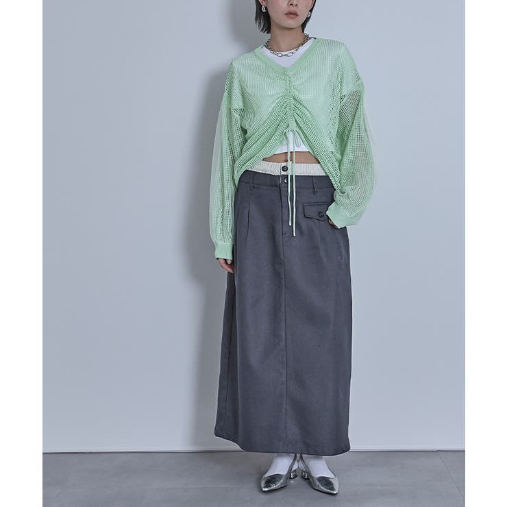 ドロストメッシュニットトップス【miette ミエット】 | titivate | 詳細画像35 