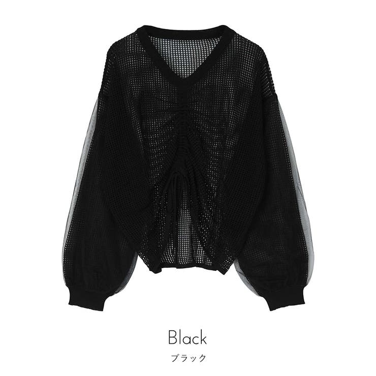 ドロストメッシュニットトップス【miette ミエット】 | titivate | 詳細画像17 