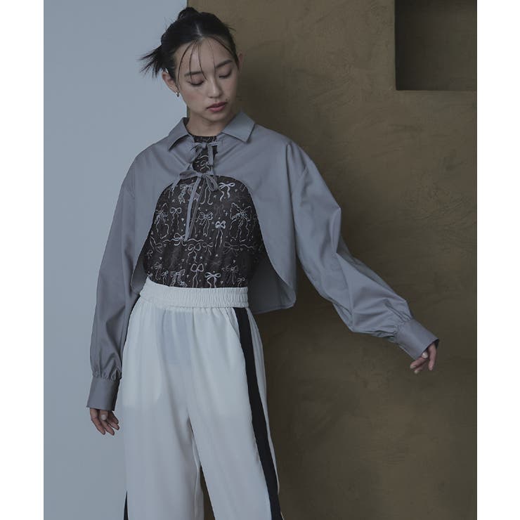 フロントリボンシャツボレロ【miette ミエット】 | titivate | 詳細画像4