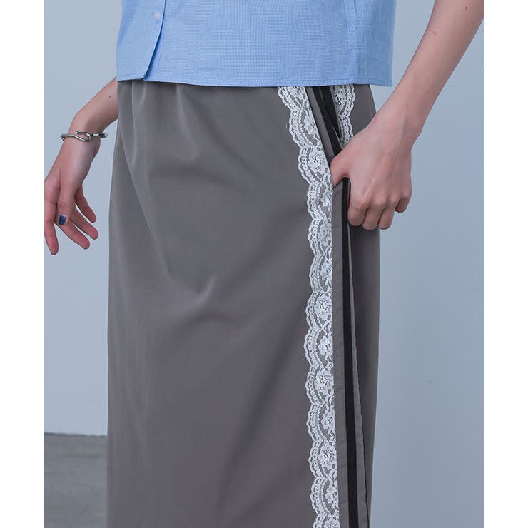 サイドレースラインスカート【miette ミエット】 | titivate | 詳細画像14 