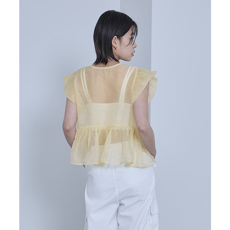 バルーンスリーブリボンシアーブラウス【miette ミエット】 | titivate | 詳細画像7 