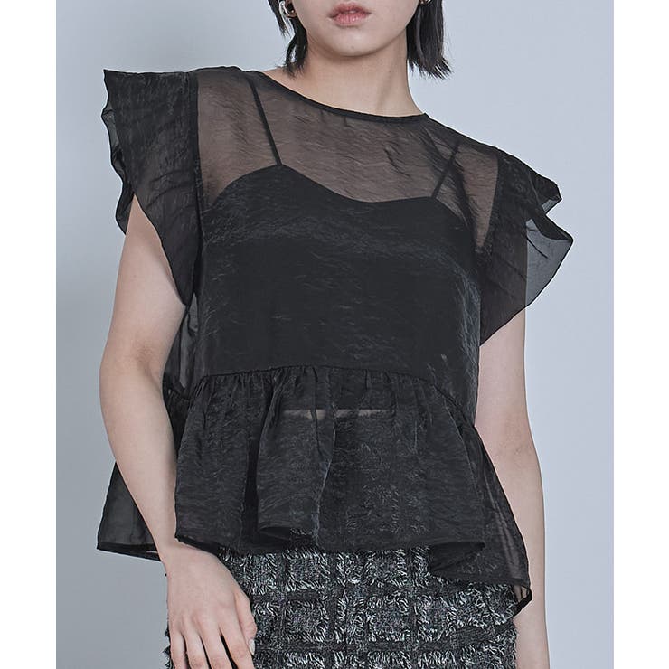 バルーンスリーブリボンシアーブラウス【miette ミエット】 | titivate | 詳細画像8 