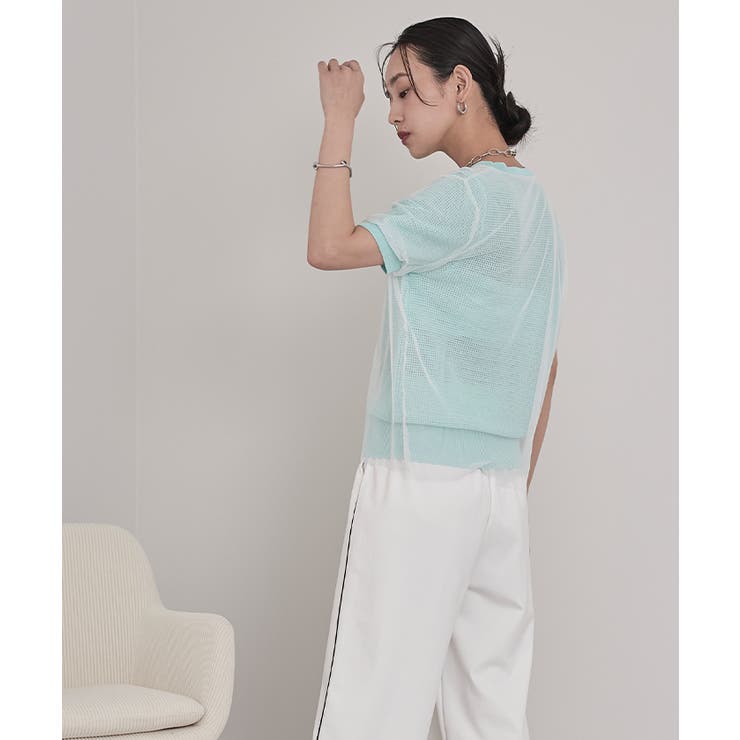 チュールレイヤードメッシュトップス【miette ミエット】 | titivate | 詳細画像21 