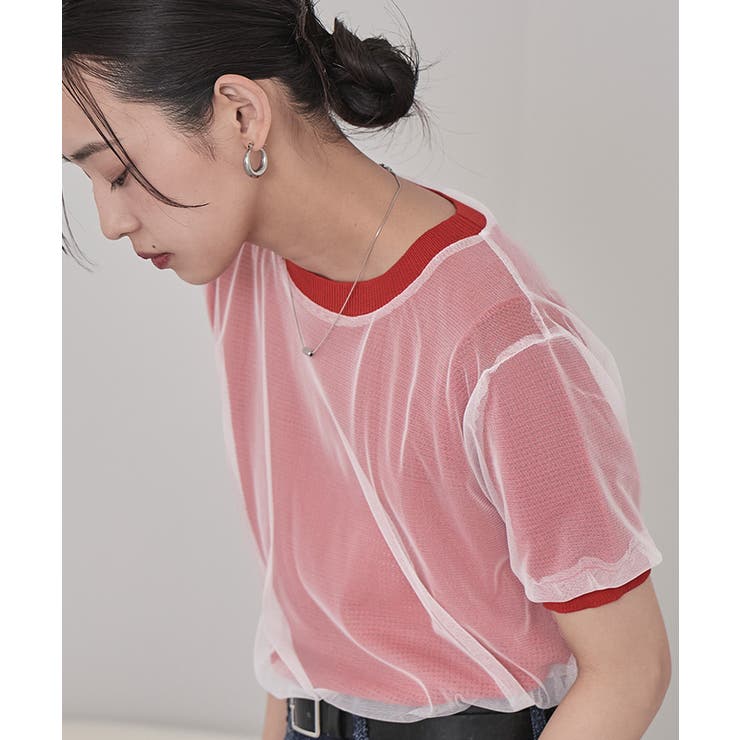 チュールレイヤードメッシュトップス【miette ミエット】 | titivate | 詳細画像23 