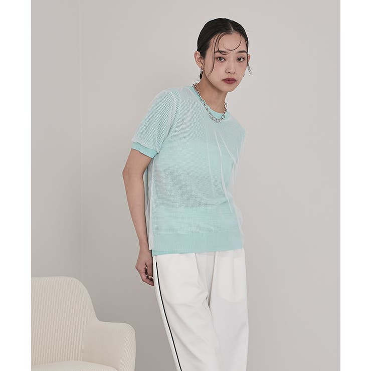 チュールレイヤードメッシュトップス【miette ミエット】 | titivate | 詳細画像5 