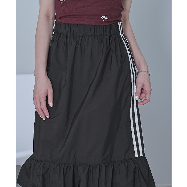 サイドラインナイロンティアードスカート【miette ミエット】 | titivate | 詳細画像17 