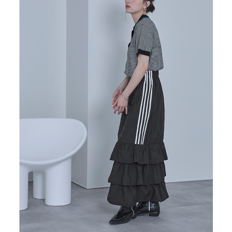 サイドラインナイロンティアードスカート【miette ミエット】 | titivate | 詳細画像19 