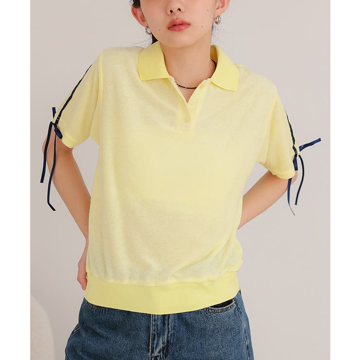 配色リボンパイルトップス【miette ミエット】 | titivate | 詳細画像15 