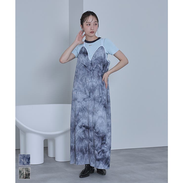 ムラ染めキャミソールワンピース【miette ミエット】 | titivate | 詳細画像1 