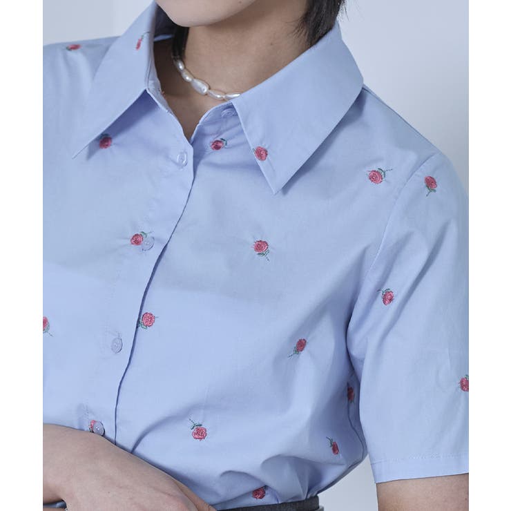 アソート刺繍半袖シャツ【miette ミエット】 | titivate | 詳細画像24 