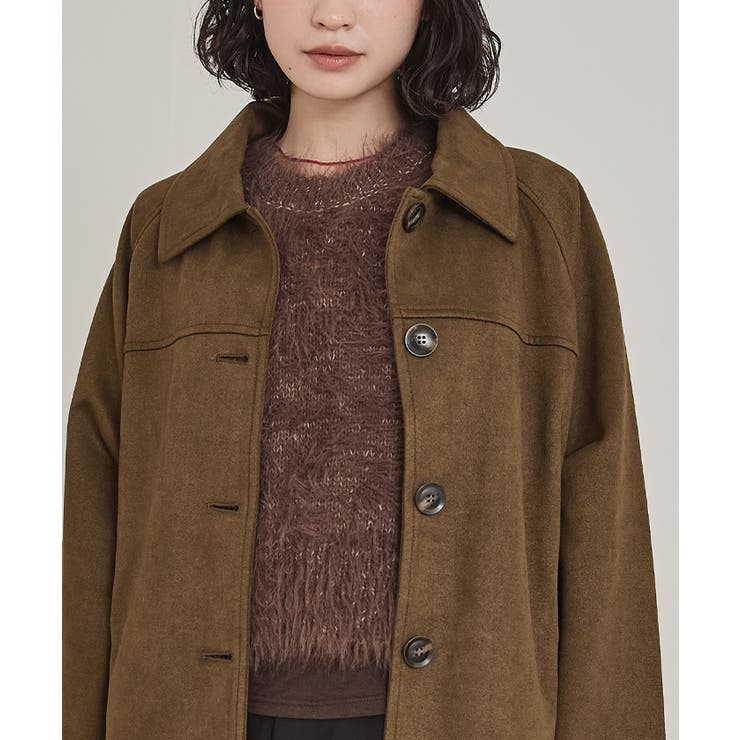 フェイクスエードステンカラージャケット【miette ミエット】 | titivate | 詳細画像17 