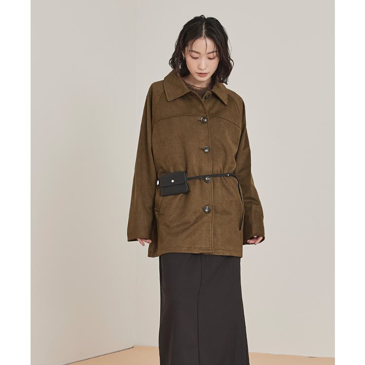 フェイクスエードステンカラージャケット【miette ミエット】 | titivate | 詳細画像23 