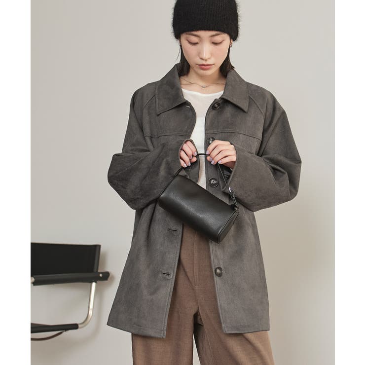 フェイクスエードステンカラージャケット【miette ミエット】 | titivate | 詳細画像3 