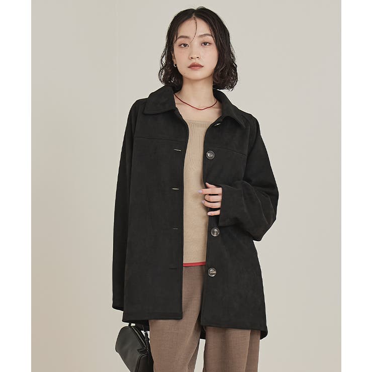 フェイクスエードステンカラージャケット【miette ミエット】 | titivate | 詳細画像8 